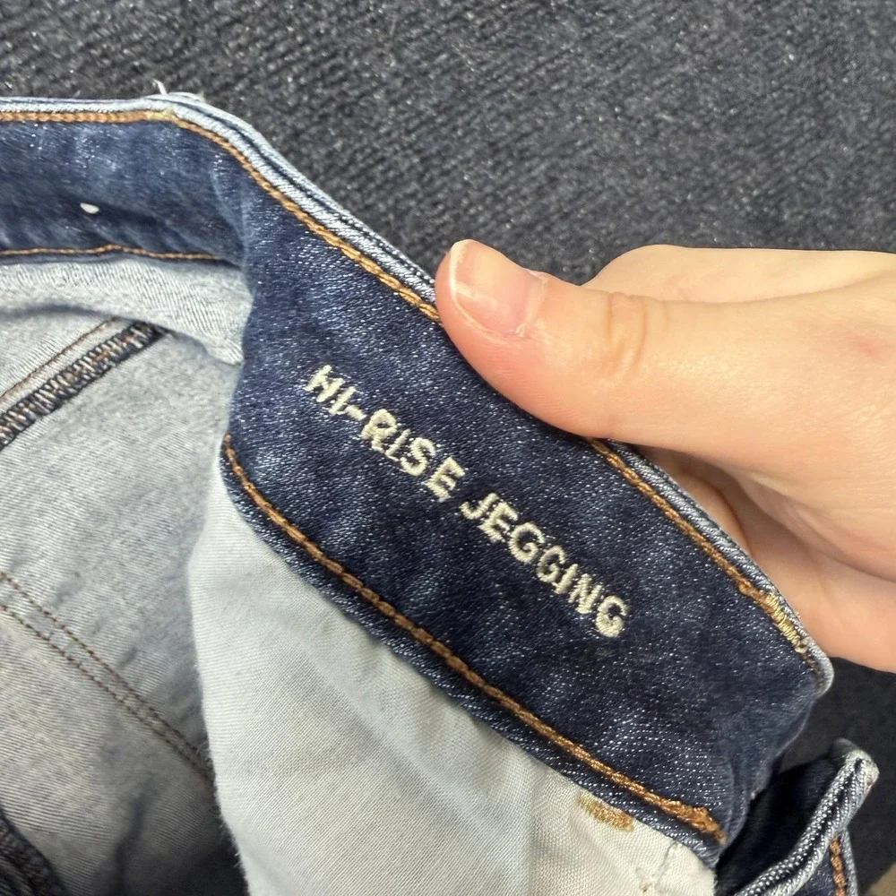 American Eagle Hi-Rise Jegging Jeans Womens 10 Medium Wash Blue Stretch Denim